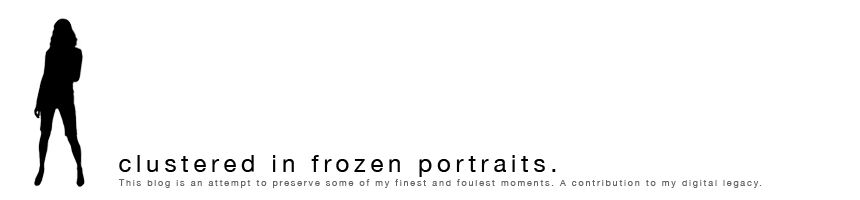 Clustered in frozen portraits