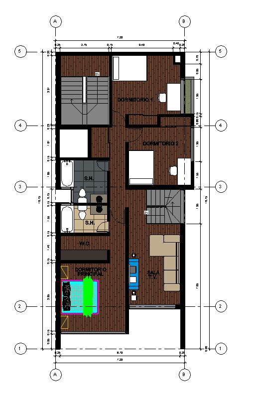 Cristina Isa Planos primer y segundo piso Duplex