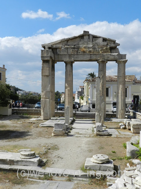 Some of the ruins within the Roman Agora community