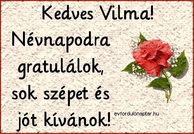 Vilma névnap - December 5