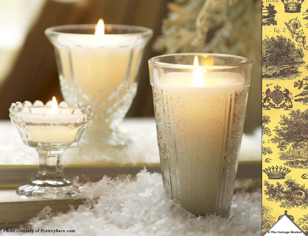 Crystal Candles...A Pottery Barn Knock off Tutorial for Thrifters