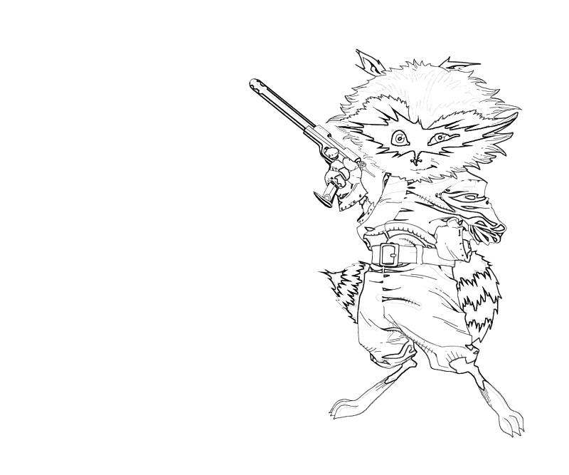 printable-rocket-raccoon-action-coloring-pages