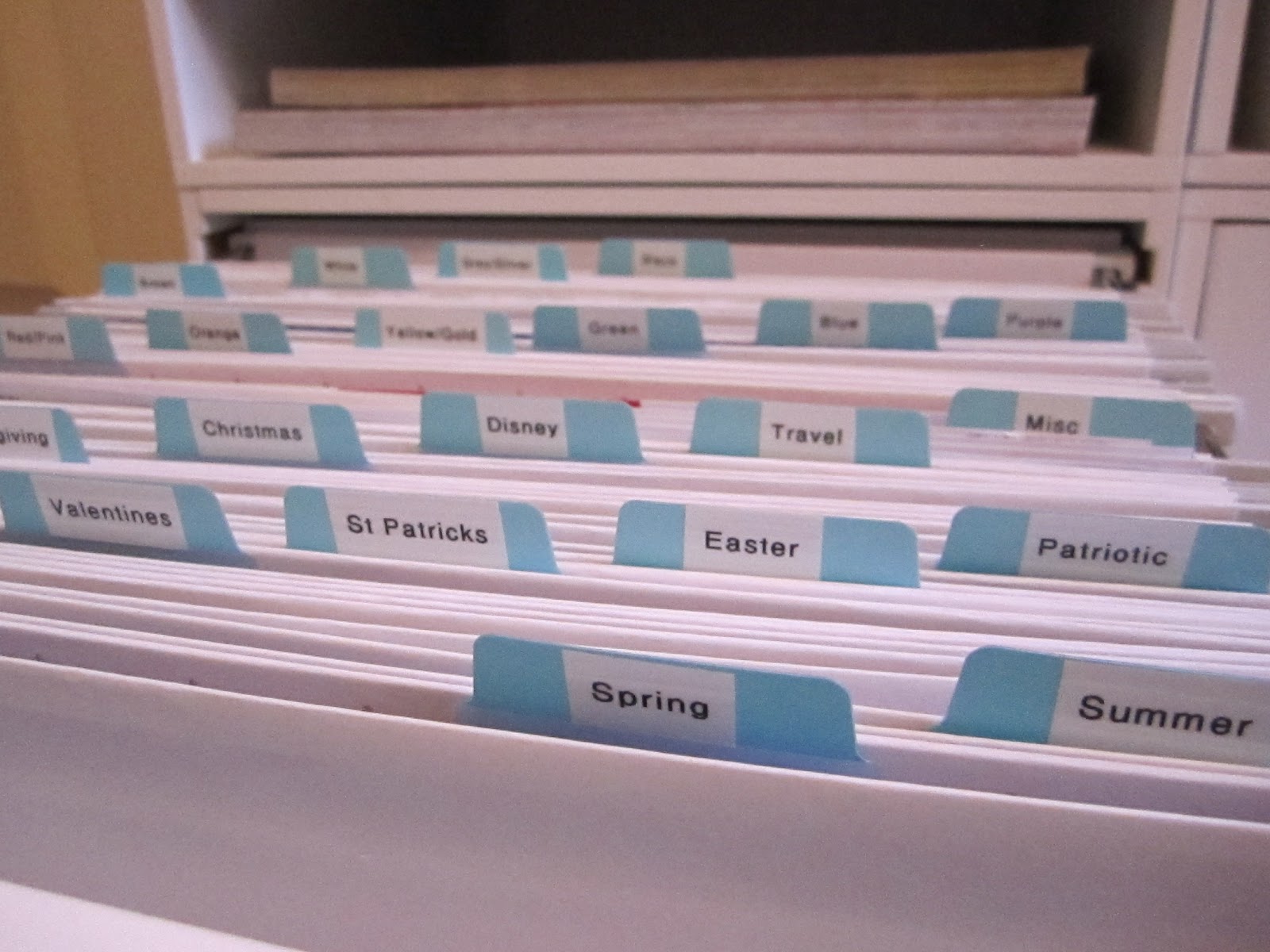 The Creative Cubby Scrapbook Paper Organization