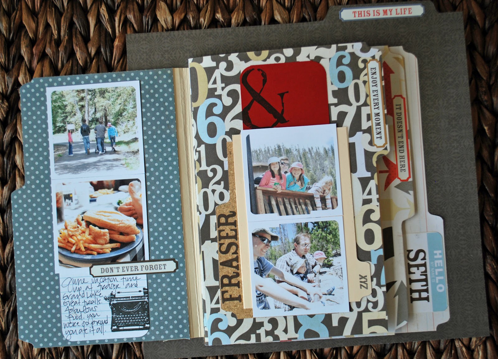 WIP Blog Interactive Scrapbook Page