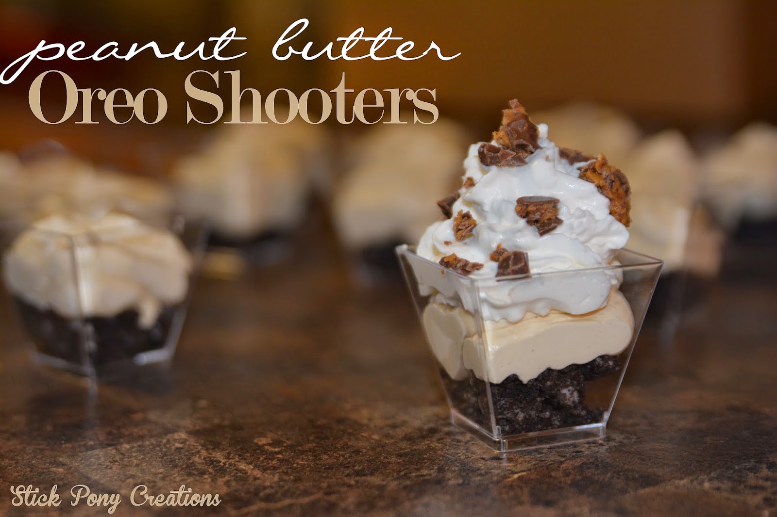 Stick Pony Creations Peanut Butter Oreo Shooters