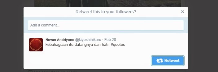 Penambahan Fitur Komentar Untuk Retweet Twitter