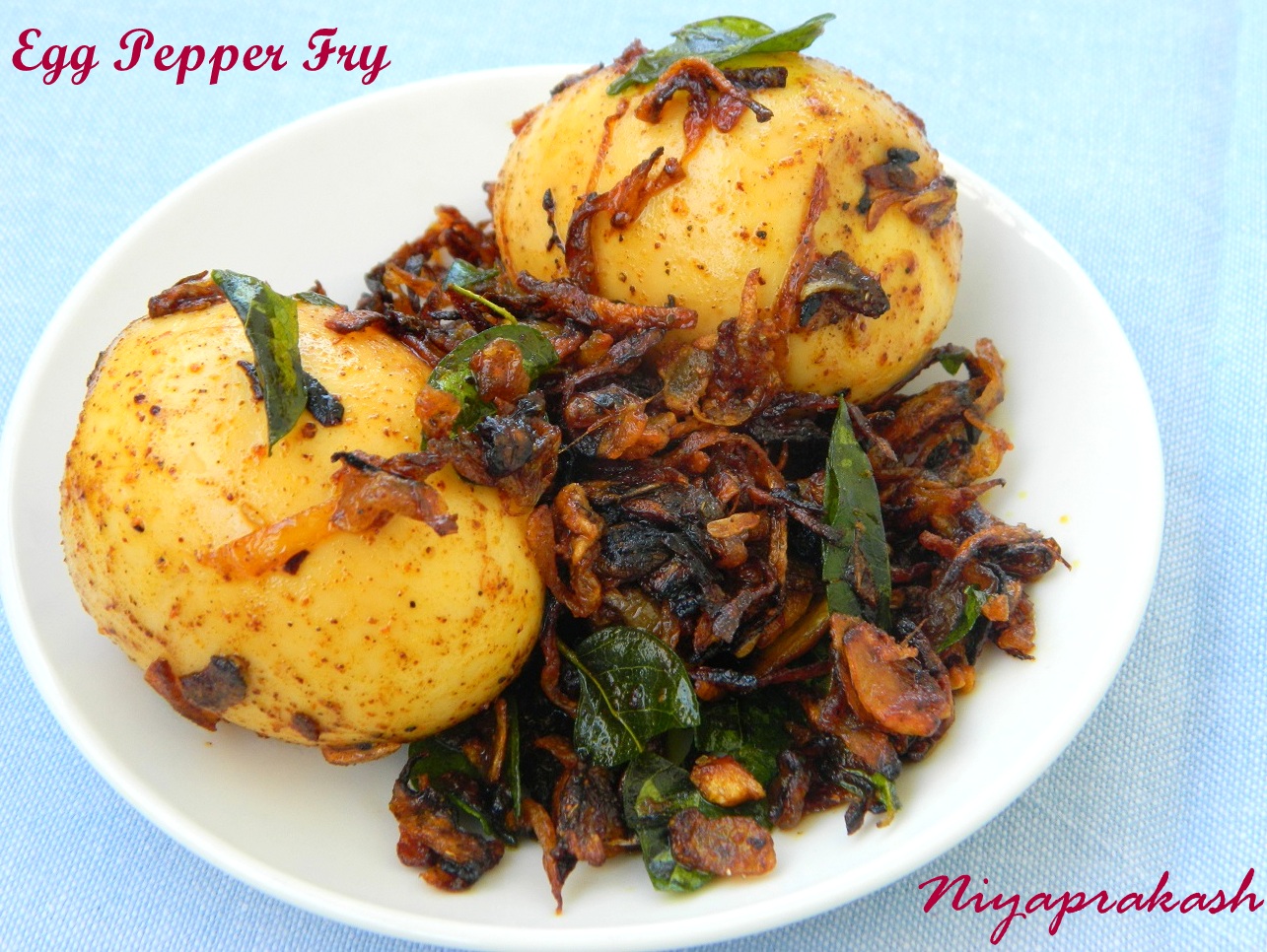 Niya's World Egg Pepper Fry