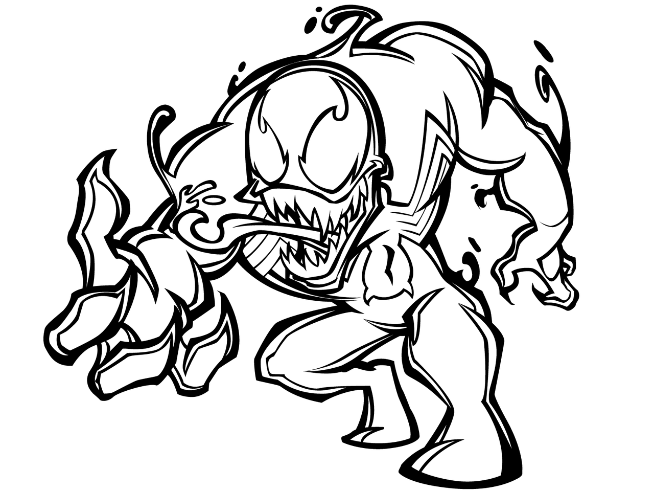 Carnage ronniesolano coloringhome stampare malvorlagen do venom Colouring Pages