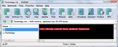 Hasil Komentar  winrar