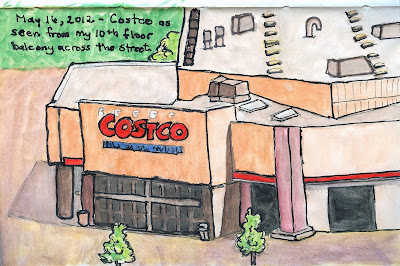 Costco drawing by ©Ana Tirolese