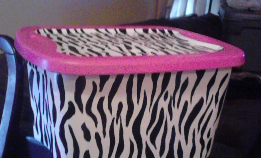 Love2dressgaudy Hand Painted plastic storage tubs