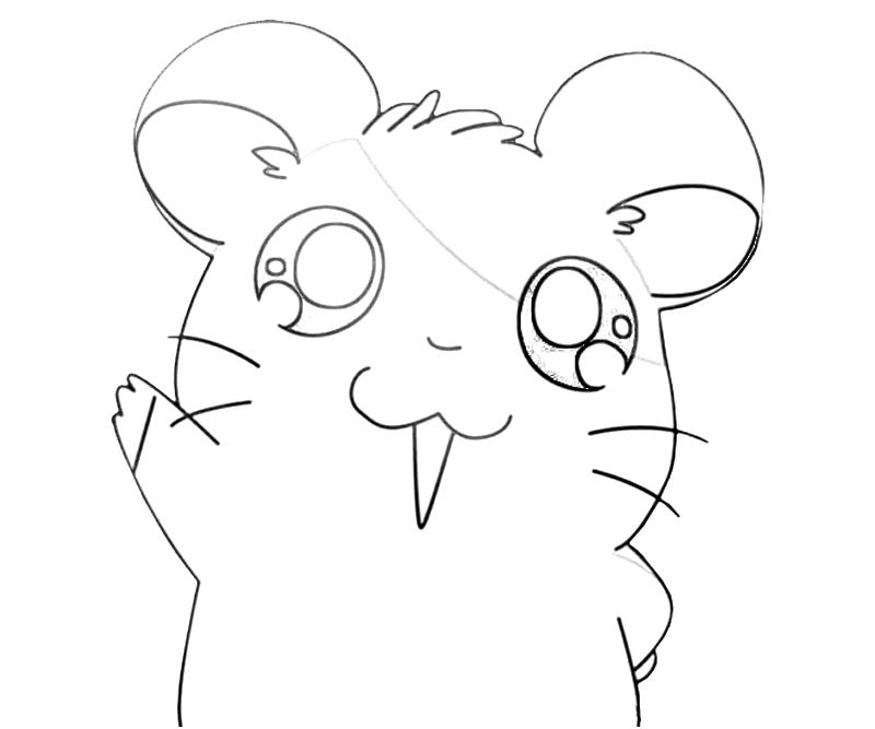 Printable Hamtaro Ham-Hams Unite Hamtaro Hello Coloring Pages printable-hamtaro-ham-hams-unite-hamtaro-hello-coloring-pages