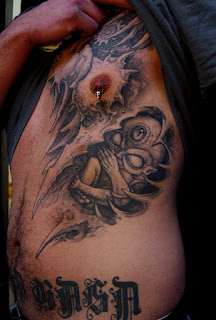 3d biomechanical tattoo: a creepy fetus