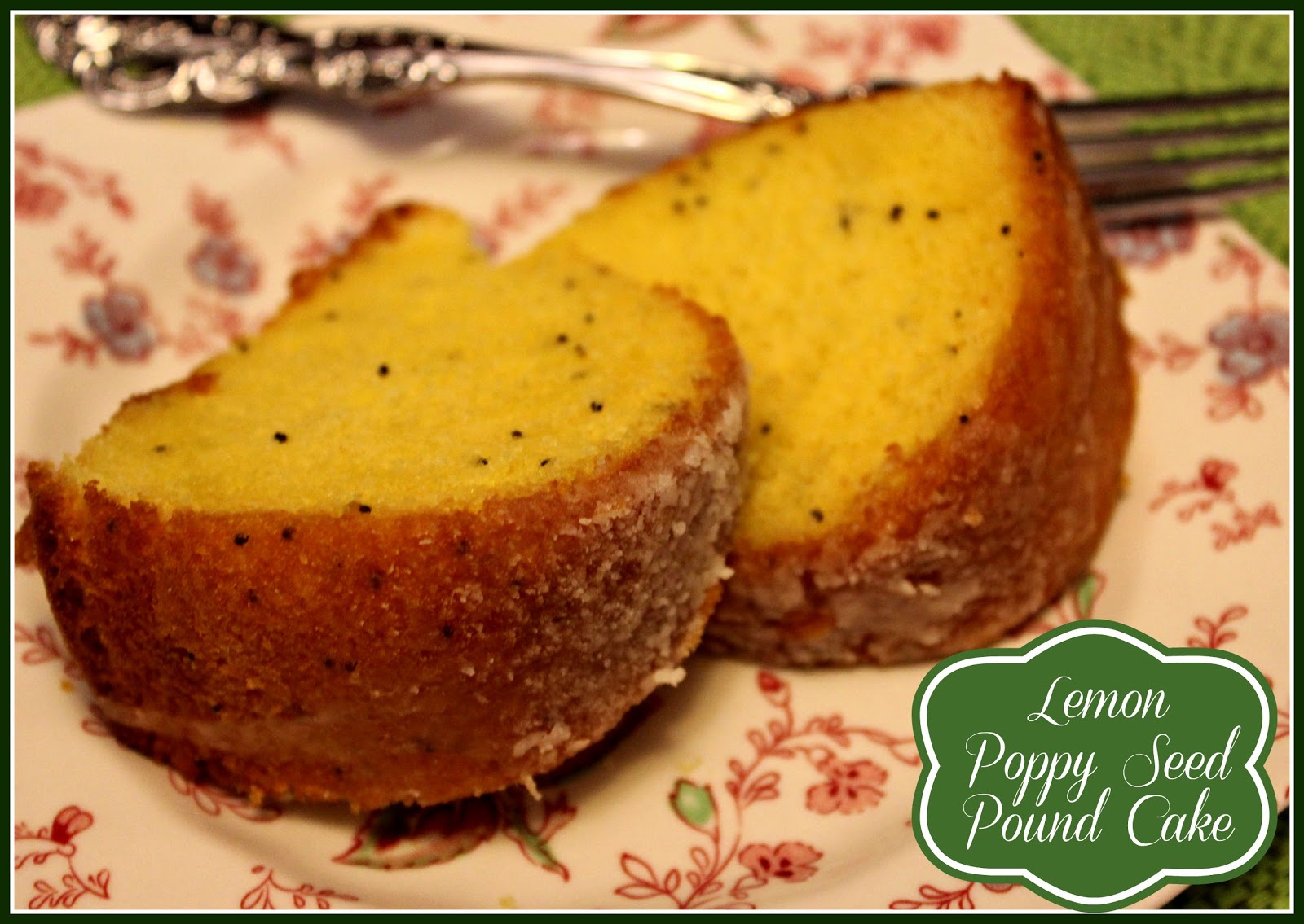 Sweet Tea and Cornbread Lemon Poppy Seed Pound Cake!