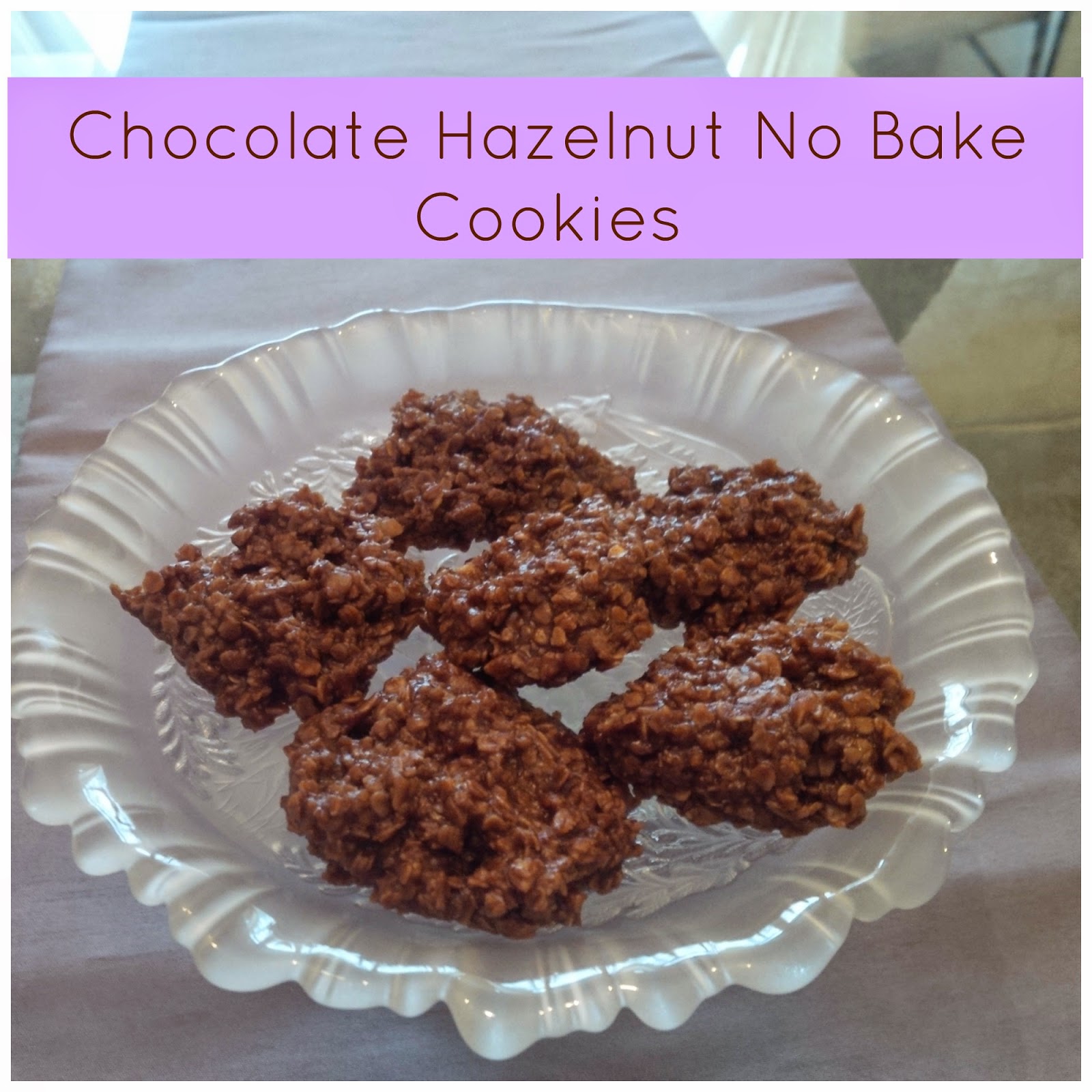 Fairytales and Fitness Chocolate Hazelnut No Bake Cookie Custom Oatmeal