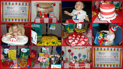 Seuss Birthday Party Ideas on The Mom Me Diaries  Wyatt S 1st Birthday Party  Part One