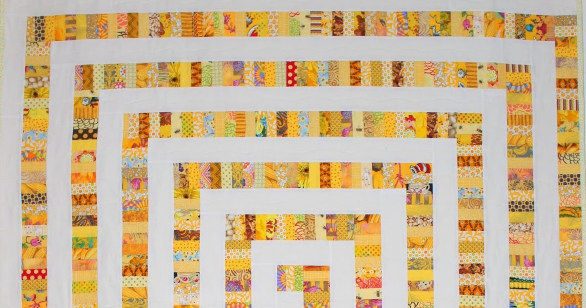 Selvage Blog Yellow Brick Road Spiral Quilt is Finished!
