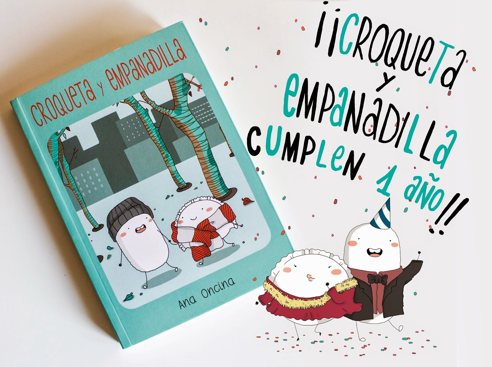 Ana Oncina Ilustración Croqueta y Empanadilla cumplen 1 año