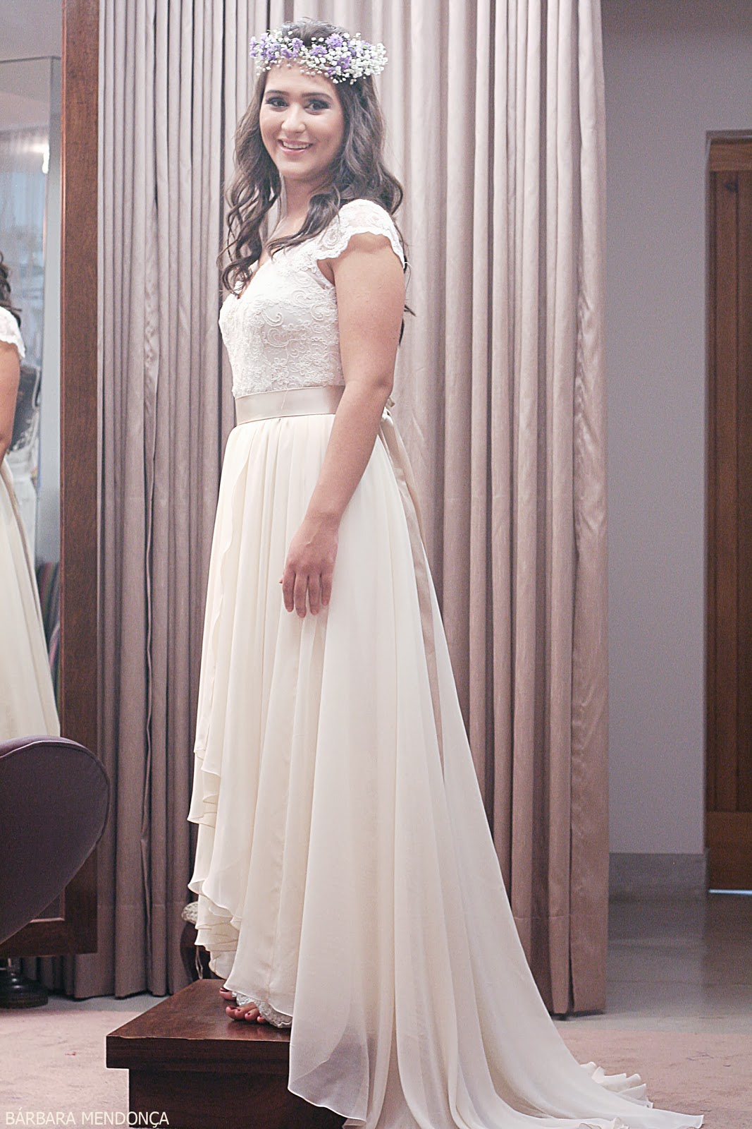 vestido noiva musseline