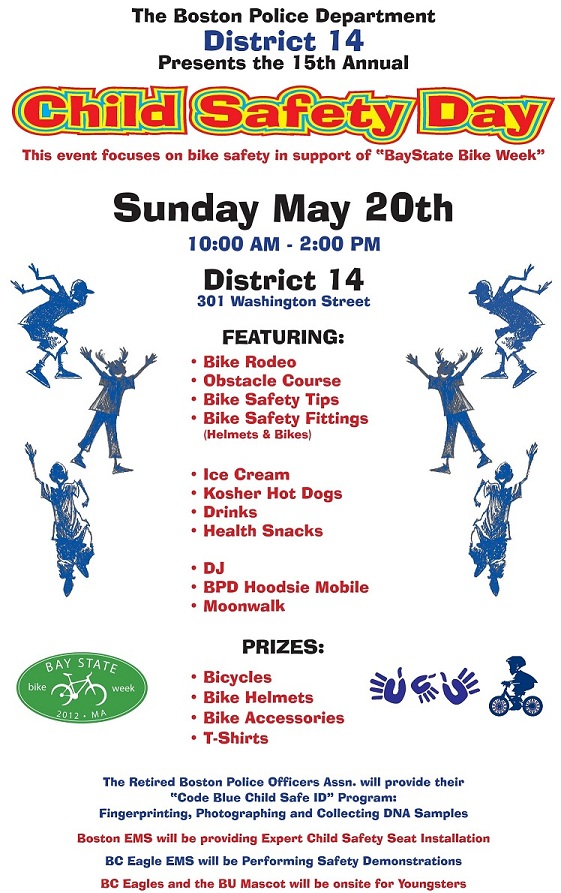 Allston Brighton Community Blog D14 child safety day on Sunday