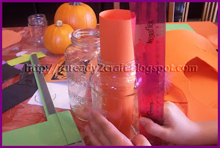 glass jar pumpkin craft with paper paper craft for a pumpkin jar
