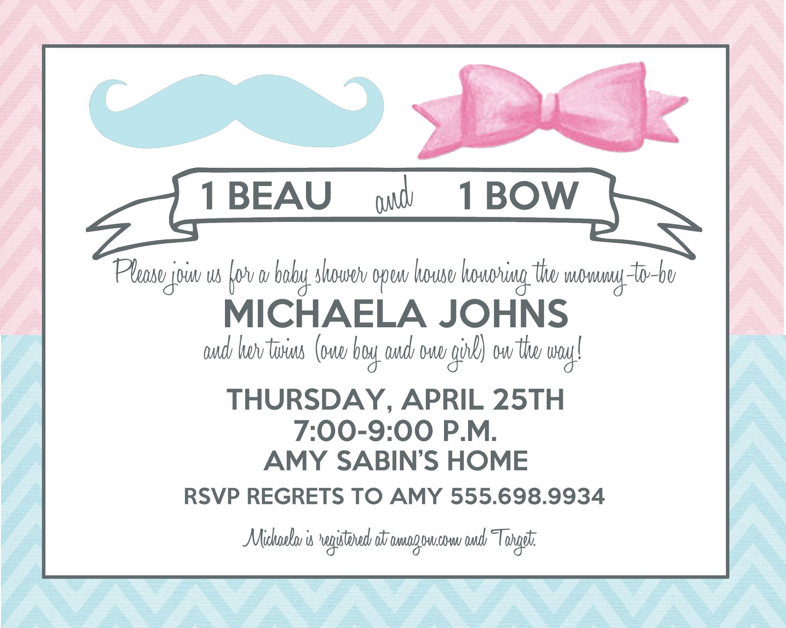boy or girl baby announcement