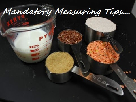 How to Properly Measure Recipe Ingredients, Measuring Tips