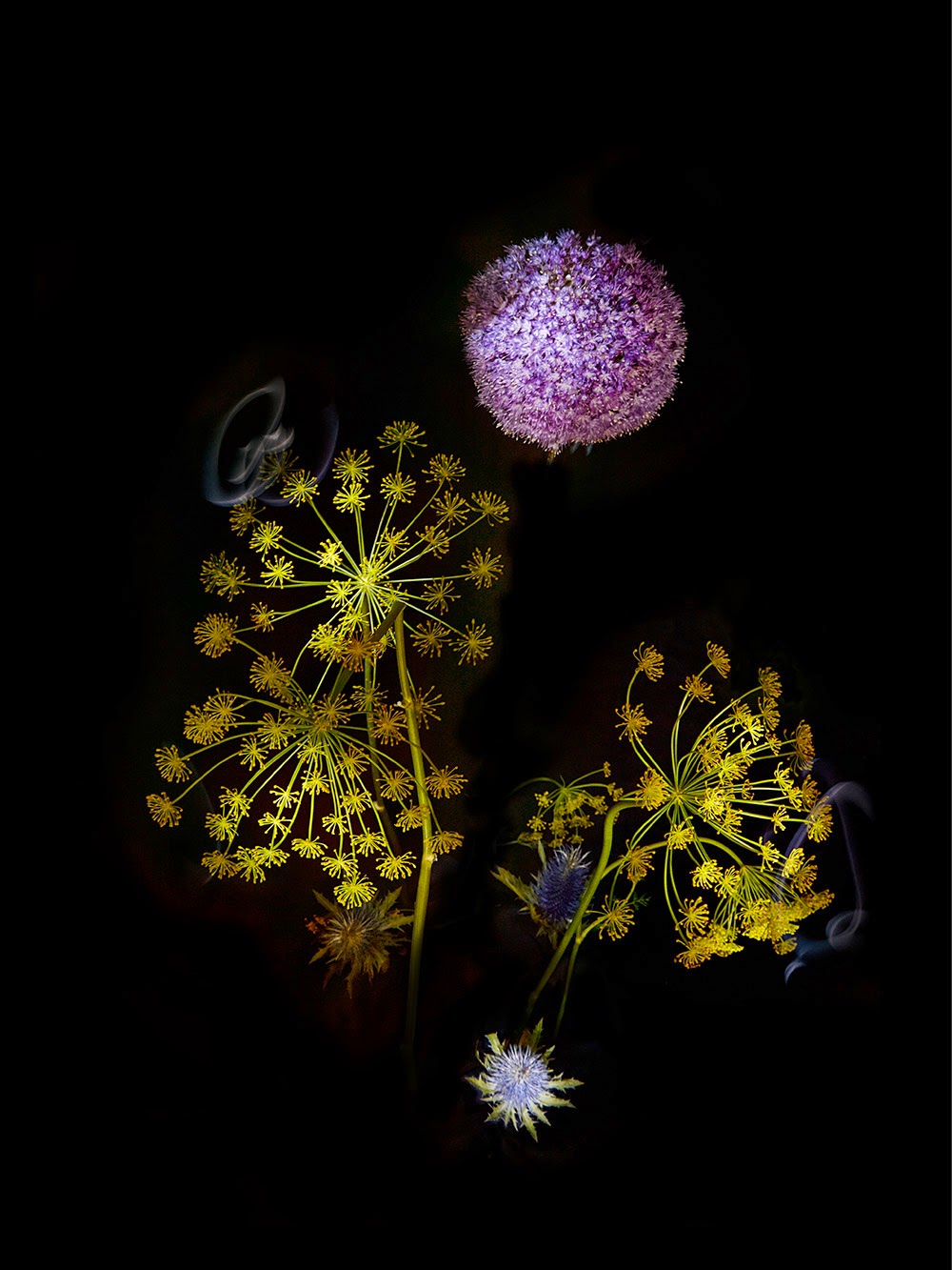 花火表現したフラワーアレンジメント