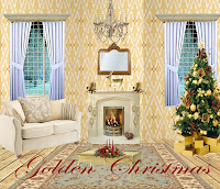 Golden Christmas Golden Christmas digital fantasy backgrounds