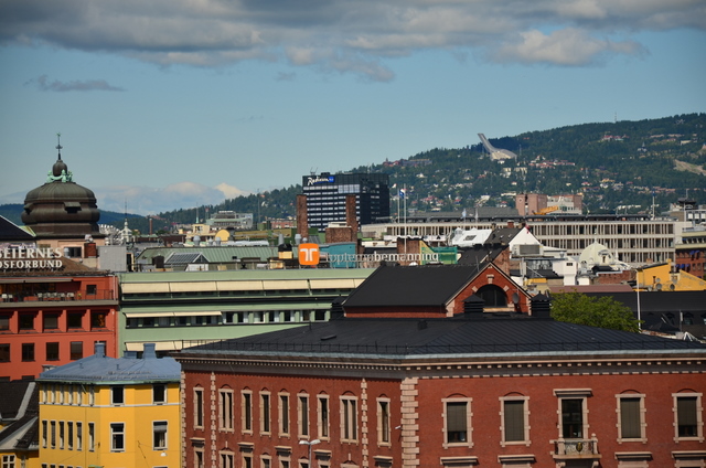 View over Oslo to Holmenkollen