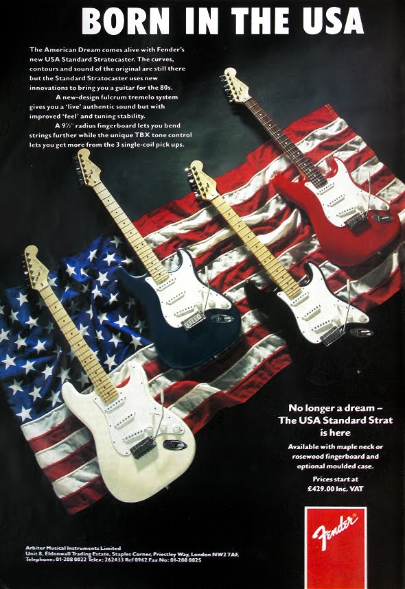 Vintage Fender Ads SG Guitars