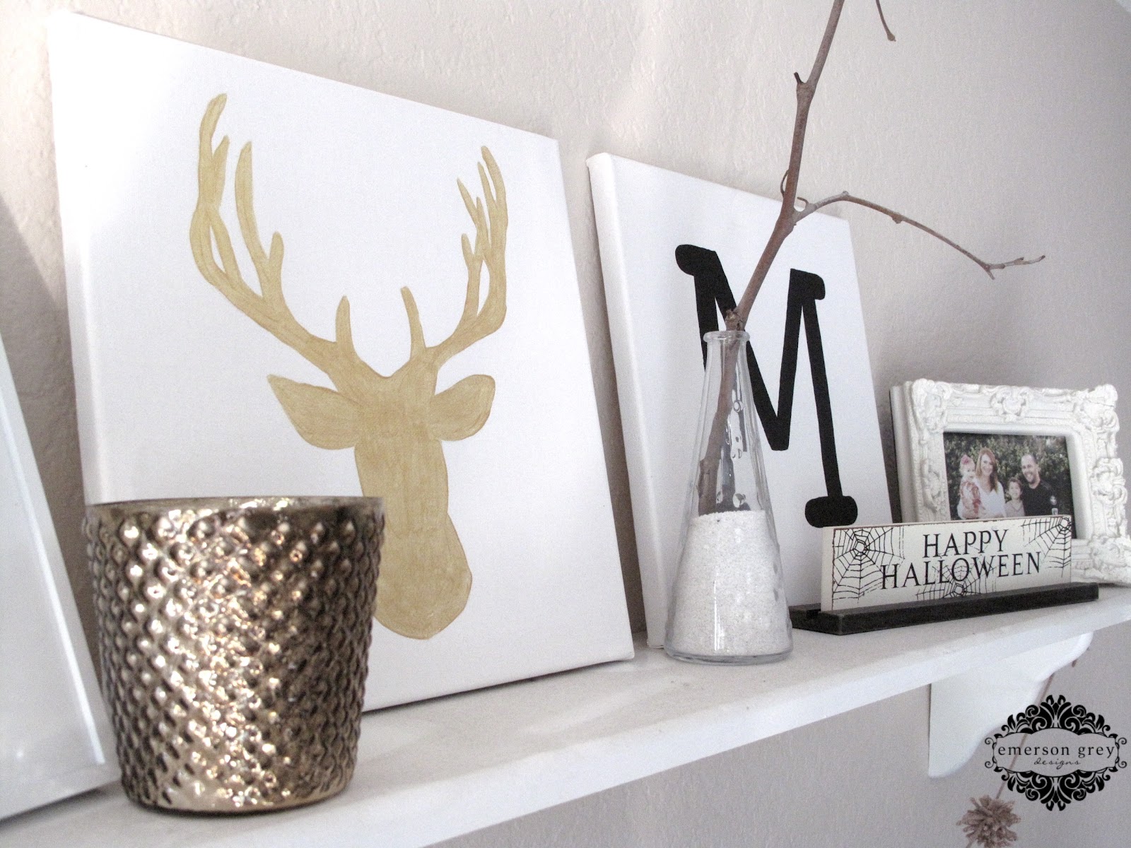 Fall decorations {new mantle decor}