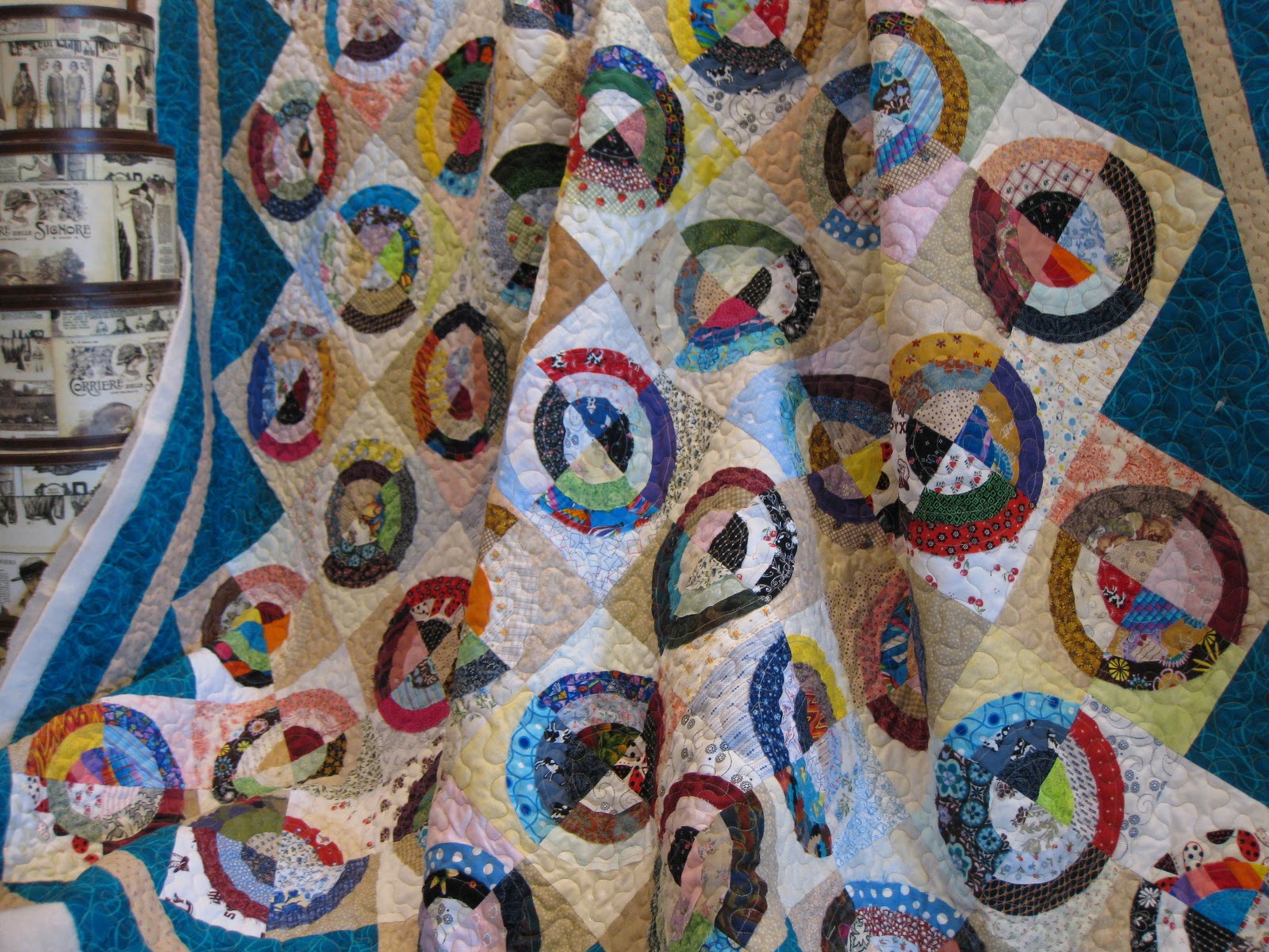 Millie's Quilting Chinese Coin Quilt and Stipple Quilting