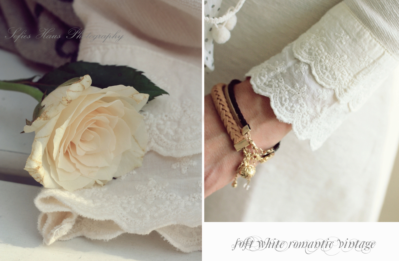 Soft White Romantic Vintage Butiksofie