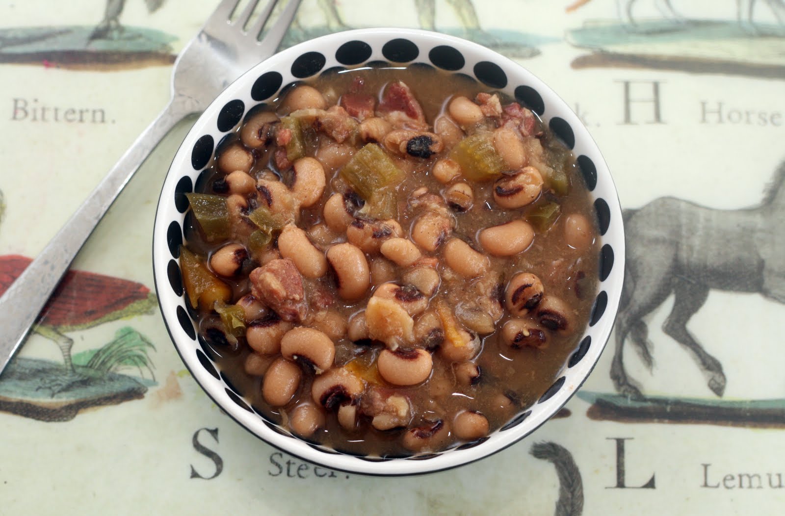 Blackeyed Peas with Country Ham Coconut & Lime