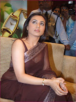 Indian Actress Rani Mukharji in Brown transparent saree Indian Actress Rani Mukharji in Brown transparent saree