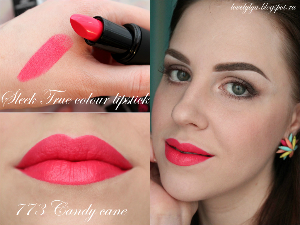 Sleek True colour lipstick 773 Candy cane, 774 Peaches & cream, 775