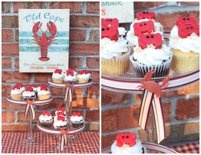 Summer Crab Shack Cupcakes