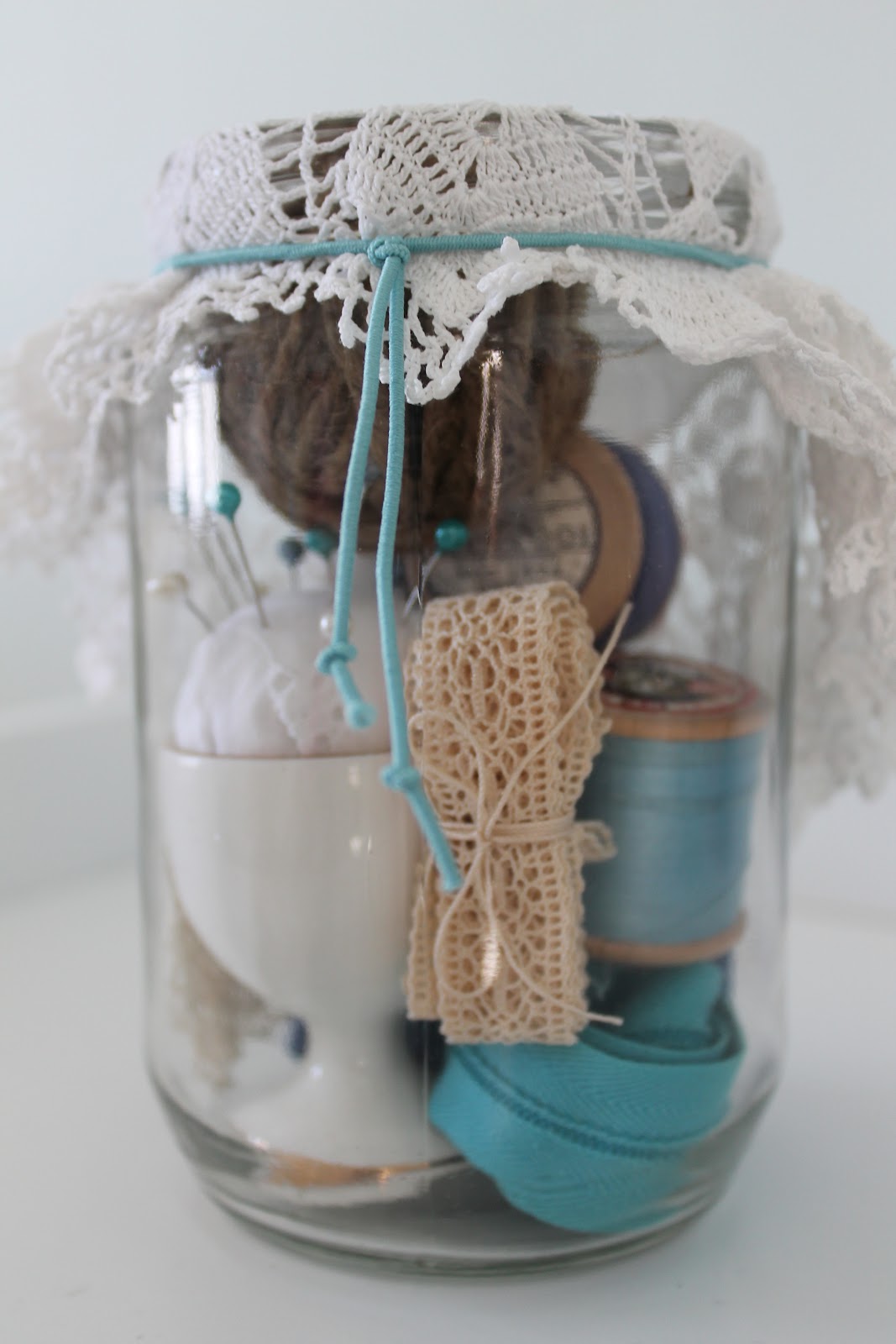 Lover of Vintage diy pin cushion & sewing kit
