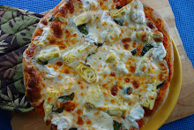 Artichoke Pizza Margherita with Fresh Ricotta