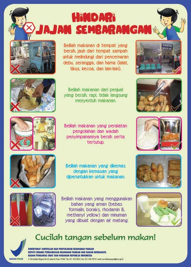 Poster Jajanan Sehat Anak Sekolah Gambaran Poster Jajanan Sehat Anak Sekolah Gambaran