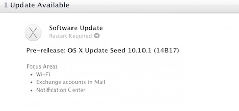 Mac OS X Yosemite 10.10.1 Beta 1 (Build-14B17) Mac OS X Yosemite 10.10.1 Beta 1 (Build-14B17)