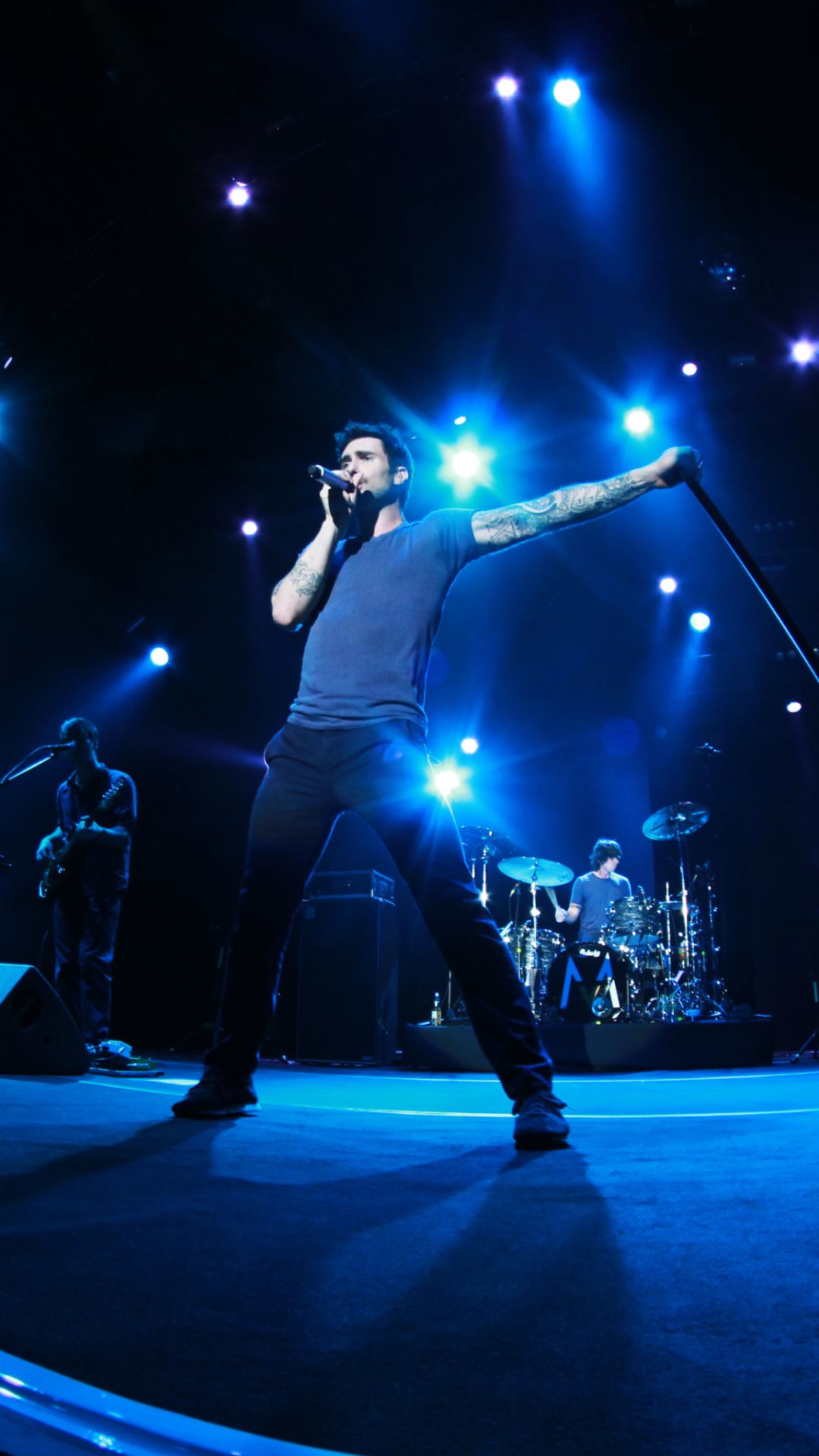 Maroon 5 in concert for Samsung Galaxy and iPhone: 1080x1920