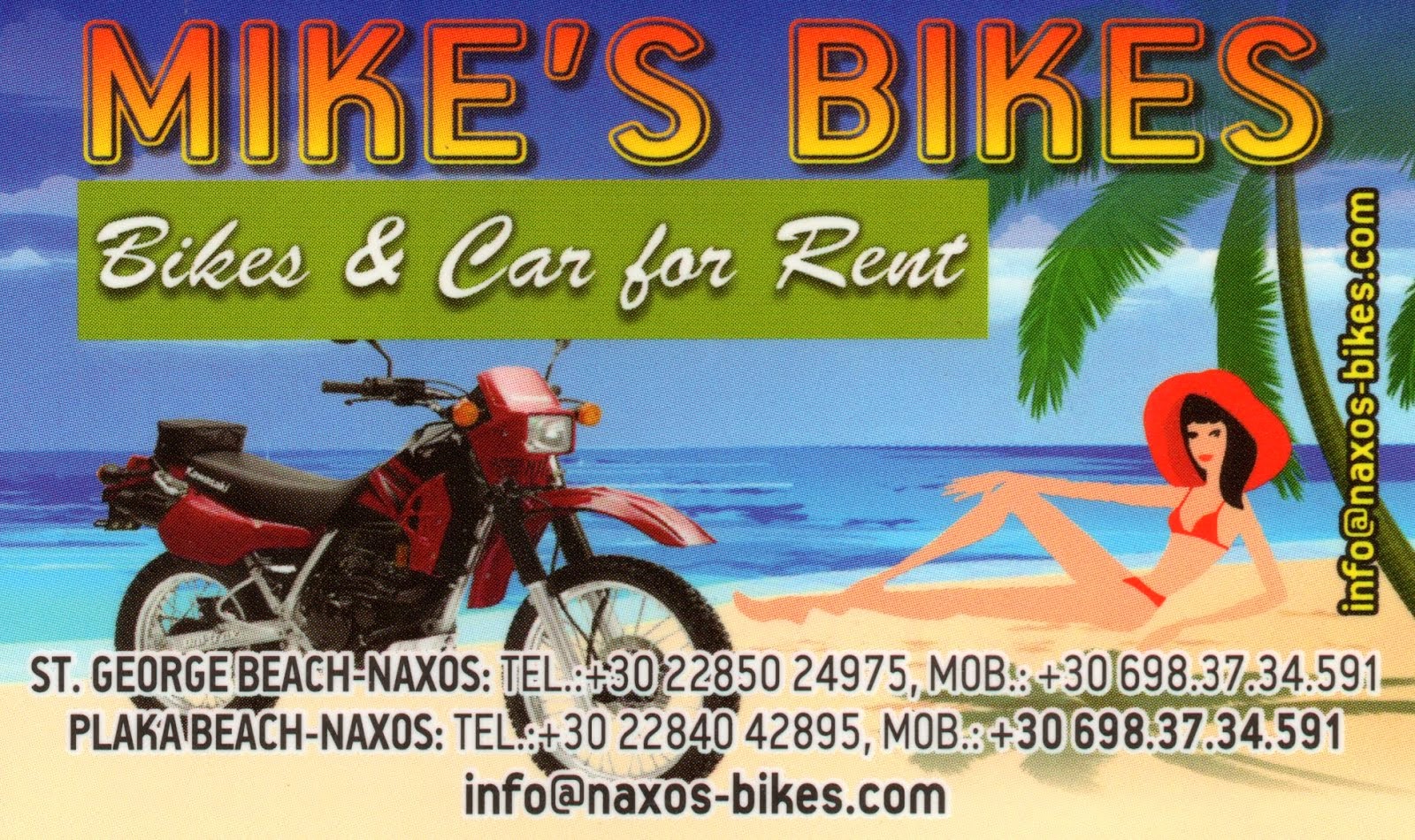 MIKE'S BIKES FOR RENT