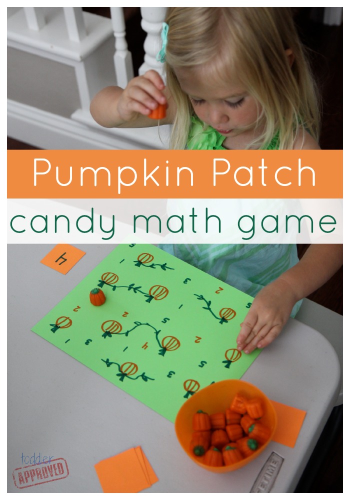 Toddler Approved! Pumpkin Patch Candy Math Game