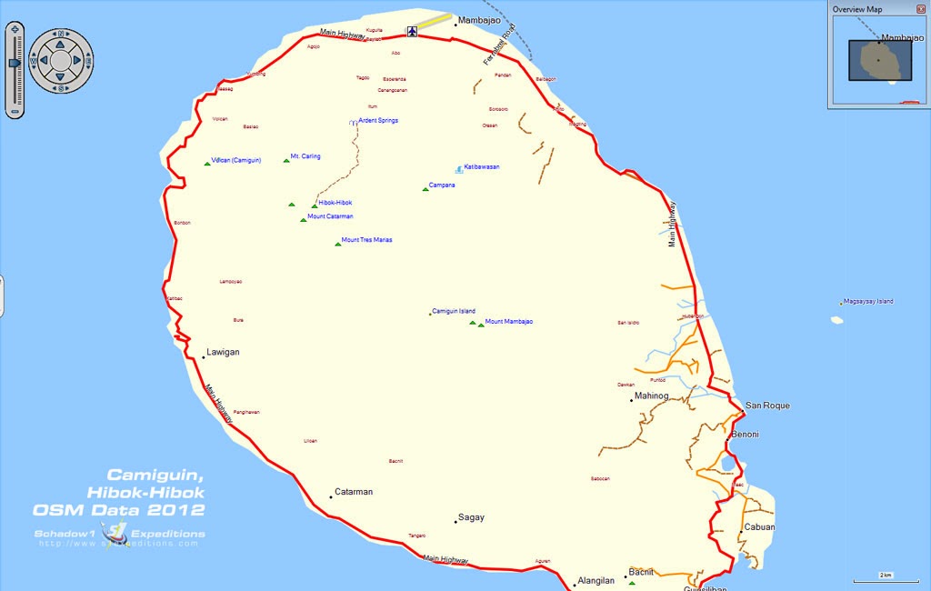Map Of Camiguin Island Philippines Map Of Camiguin Island Philippines
