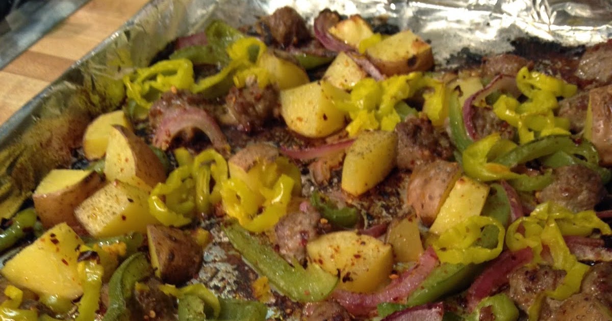 Working on My Forever Turkey Sausage, Potatoes, and Peppers!