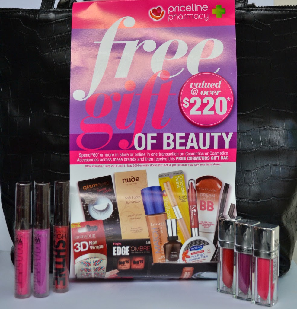 Bottled Beauty Priceline Haul (featuring the free goodie bag)