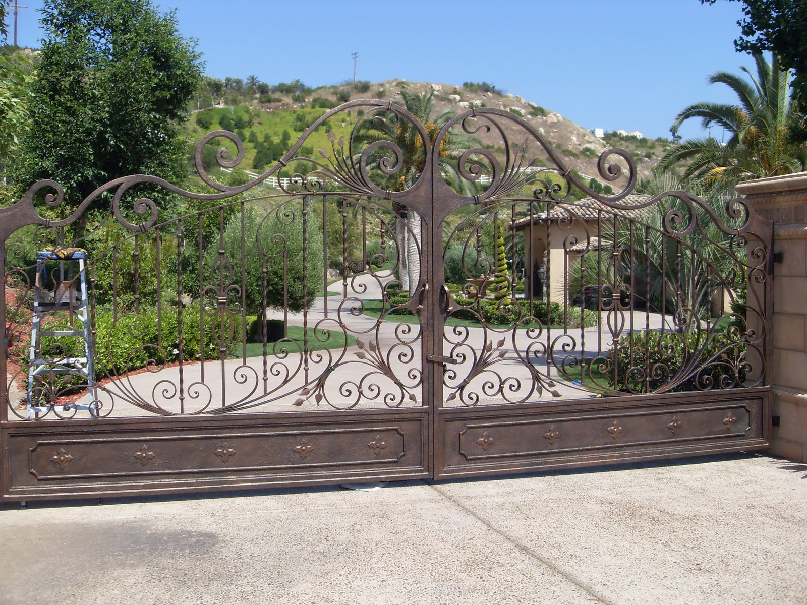 Wrought Iron Maiden Oil Rubbed Bronze Gates