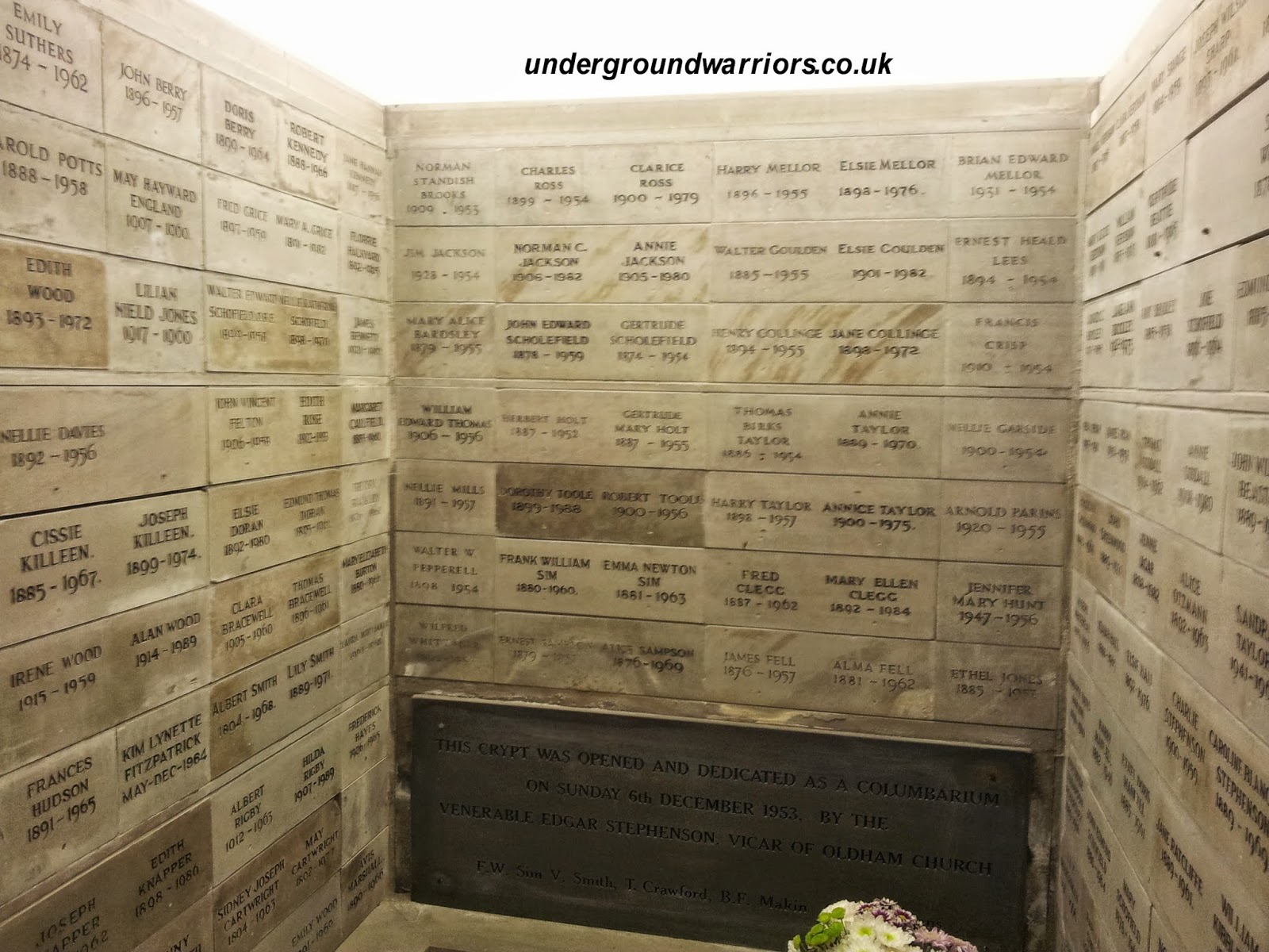 Underground Warriors (Manchester) Crypts (Oldham parish church)